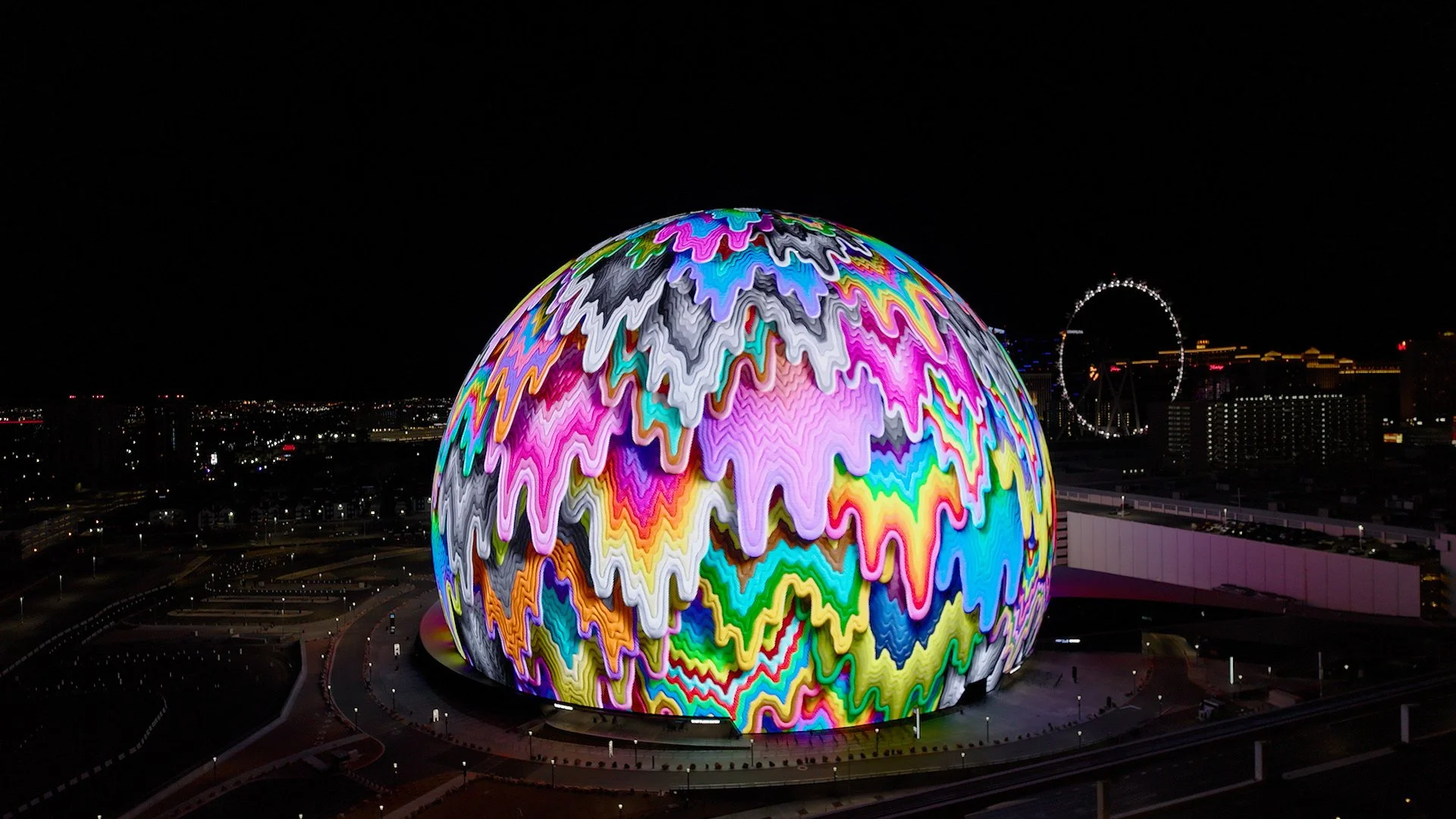 Jen Stark - Cosmic Cascade at Sphere | Experience Digital Art